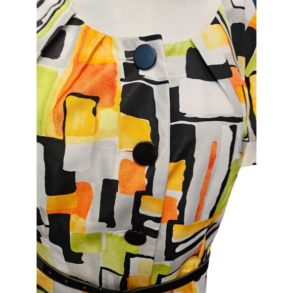 Isabella Vintage 80's Belted Short Sleeve Blazer Jacket Womens size 18 - Picture 4 of 8